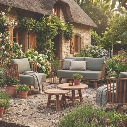 Fauteuil de jardin Casablanca vert Gescova