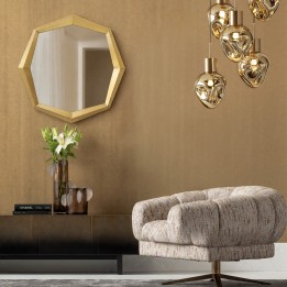 Wall mirror Octagon 80x80cm gold Kare Design
