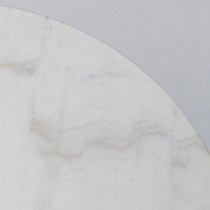 Table Bistrot ronde 60cm marbre blanc Kare Design