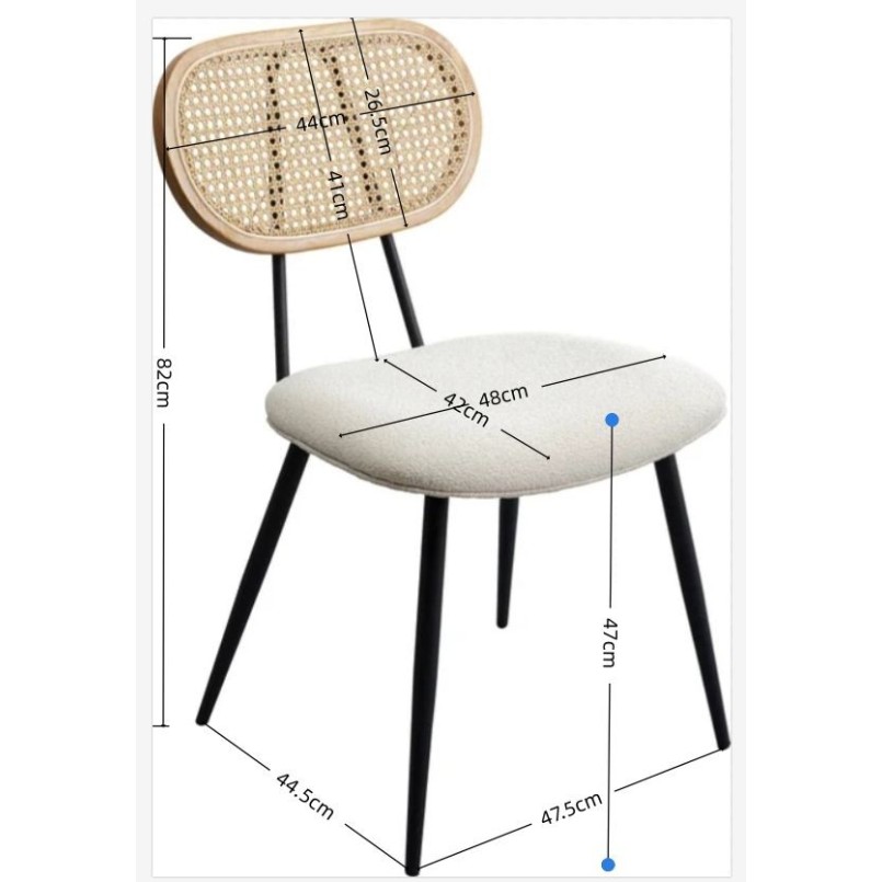 Ensemble table et 2 chaises blanches - Bistrot Rosali - Kare Design
