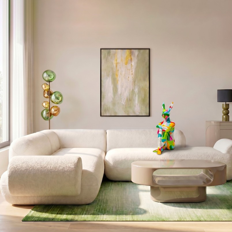Beige Left-Hand Corner Sofa - Soft - Kare Design