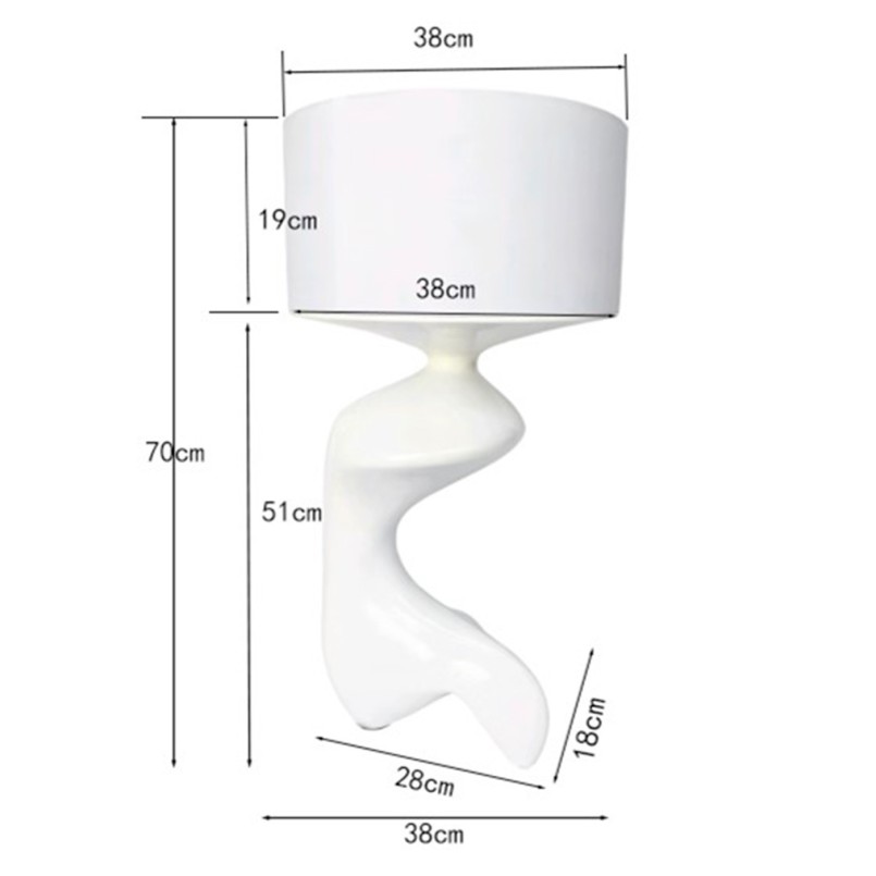 Table Lamp Erosia 68cm white Kare Design