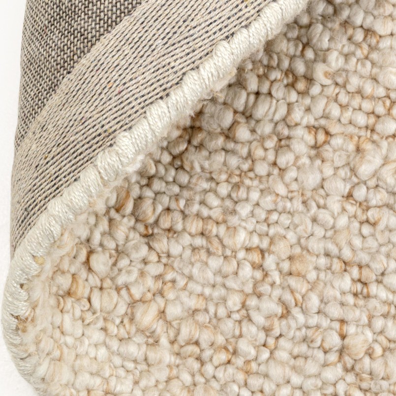 Tapis rond en polyester crème - Boucara - Kare Design
