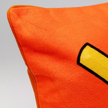 Coussin Icon croix orange et jaune Kare Design