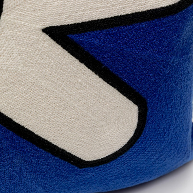 Coussin bleu étoile blanche - Icon - Kare Design