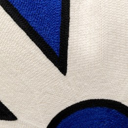 Coussin bleu étoile blanche - Icon - Kare Design
