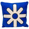 Cushion Icon star blue and white Kare Design