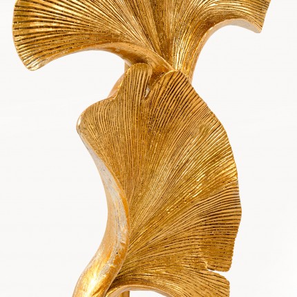 Lampadaire feuilles de ginkgo 129cm dorées Kare Design