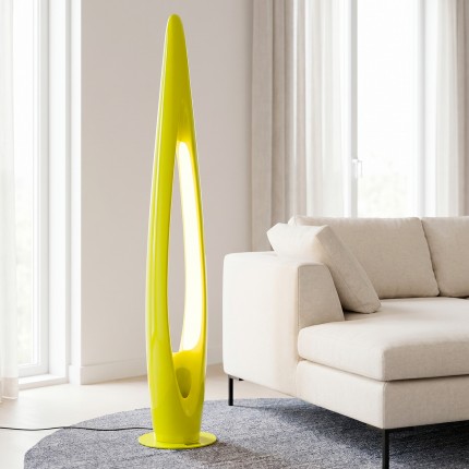 Lampadaire Flow Flame 132cm vert Kare Design