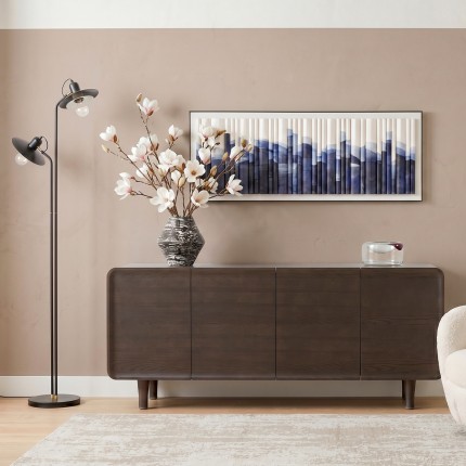 Lampadaire Speaker Duo 149cm noir Kare Design