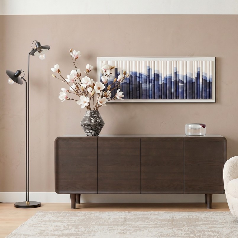 Lampadaire industriel noir - Speaker - Kare Design
