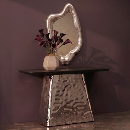 Wall Mirror Hologram 117x68cm Silver Kare Design