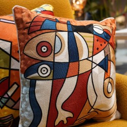 Coussin multicolore abstrait - Art Line - Kare Design