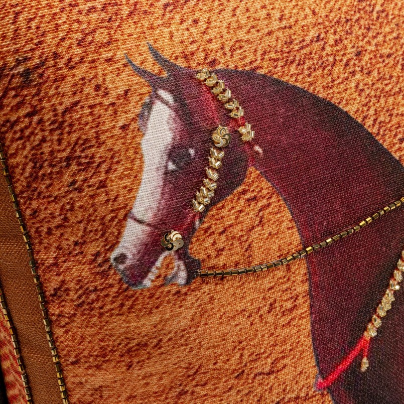 Cushion horse orange Kare Design