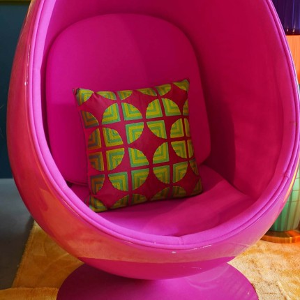 Coussin Pieces rose Kare Design