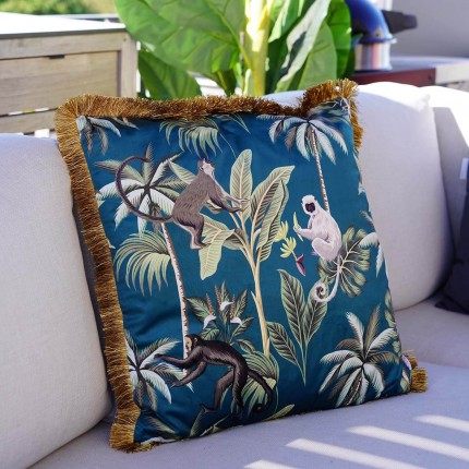 Cushion Fringe Jungle Fever 55x55cm Kare Design