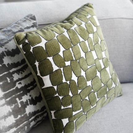 Cushion Pebbles green Kare Design