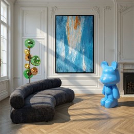 Blue bear standing XL deco - Kare Design