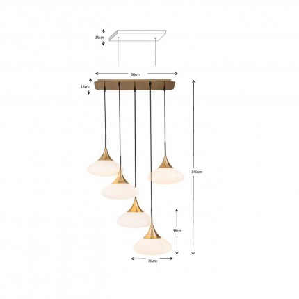 Suspension Gocce 70cm Kare Design