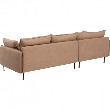 Canapé d'angle Edna gauche marron clair Kare Design