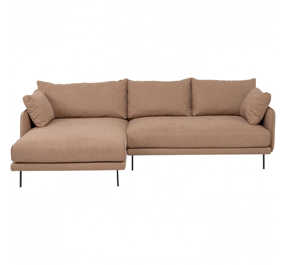 Canapé d'angle Edna gauche marron clair Kare Design