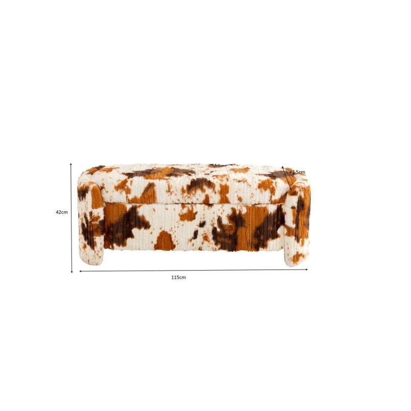 Banquette coffre Cow 115cm