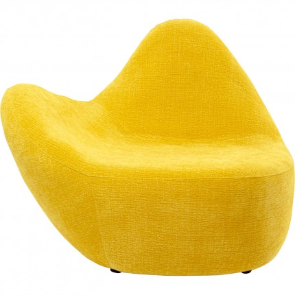 Armchair Glow Wave yellow Kare Design