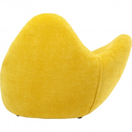 Fauteuil Glow Wave jaune Kare Design