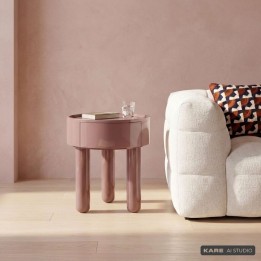 Table d'appoint ronde avec tiroir - Lolly - Kare Design