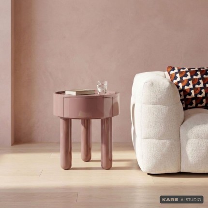 Table d'appoint Lolly 45cm moka Kare Design