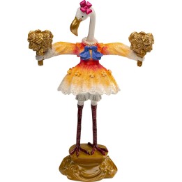 Chandelier flamant rose en robe orange - Kare Design