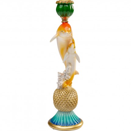Candle Holder dolphin family 30cm Kare Design
