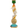 Candle Holder dolphin family 30cm Kare Design