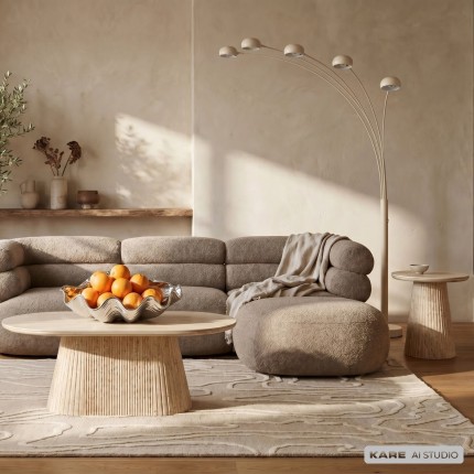 Table basse Alma Travertino 120x60cm Kare Design