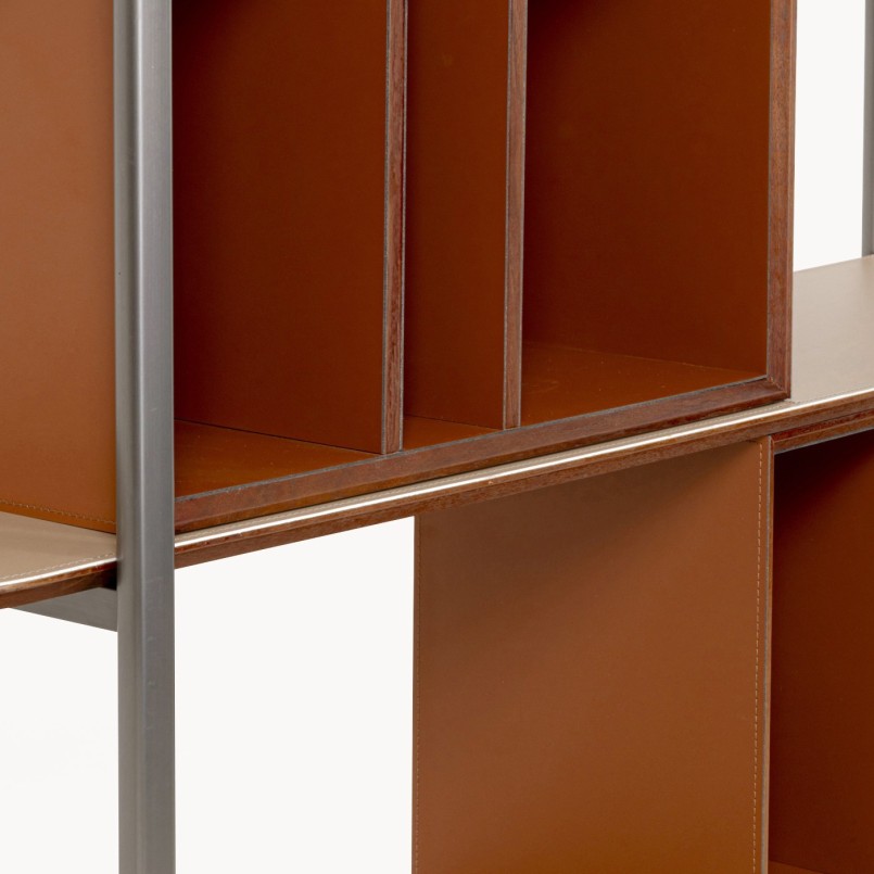 Étagère en bois et simili cuir - Tango - Kare Design