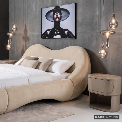 Chevet Groove taupe Kare Design