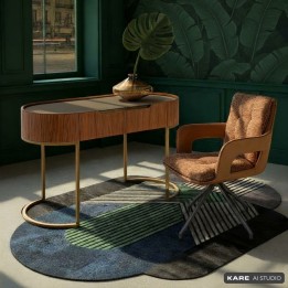Tapis couleurs froides forme atypique - Entree - Kare Design