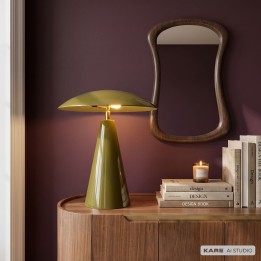 Retro Green Steel Lamp - Fungo Flat - Kare Design