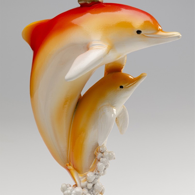 Chandelier deux dauphins oranges - Kare Design
