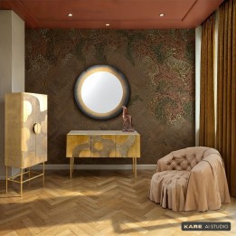 Fauteuil en cuir - Drapes - Kare Design