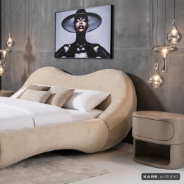 Suspension en verre gris - Goccia - Kare Design
