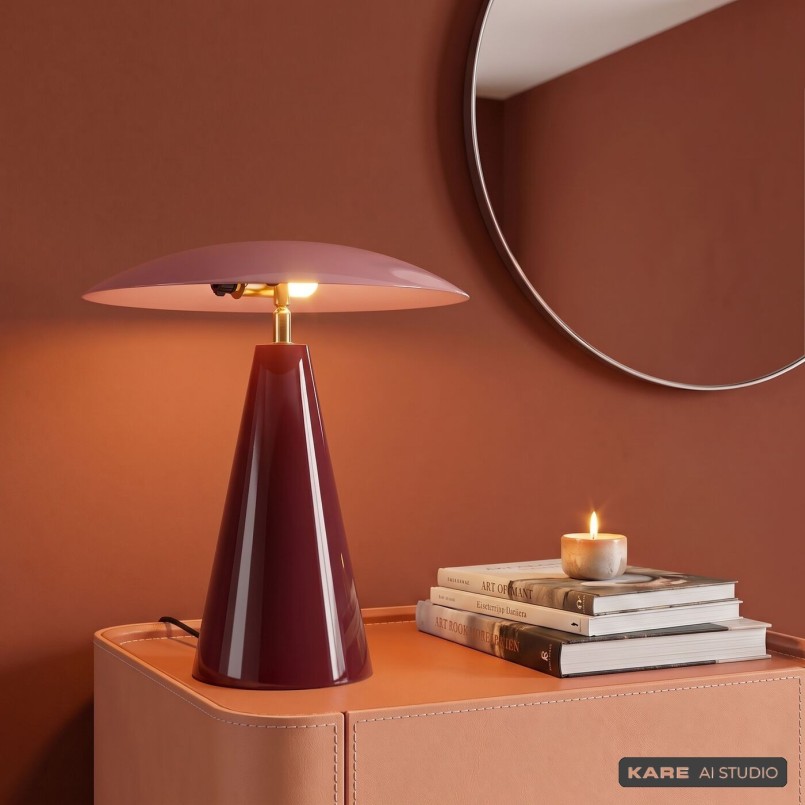 Vintage Purple Steel Lamp - Fungo Flat - Kare Design