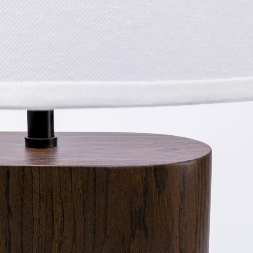 Lampe en noyer et polyester - Suri - Kare Design