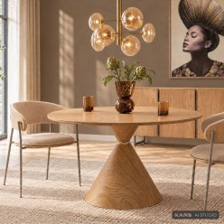 Table ronde en chêne - Cono - Kare Design
