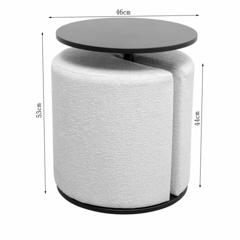 Table d'appoint et tabouret encastré - Better Together - Kare Design