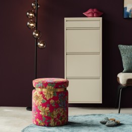 Tabouret rose à fleurs - Flower Fever - Kare Design