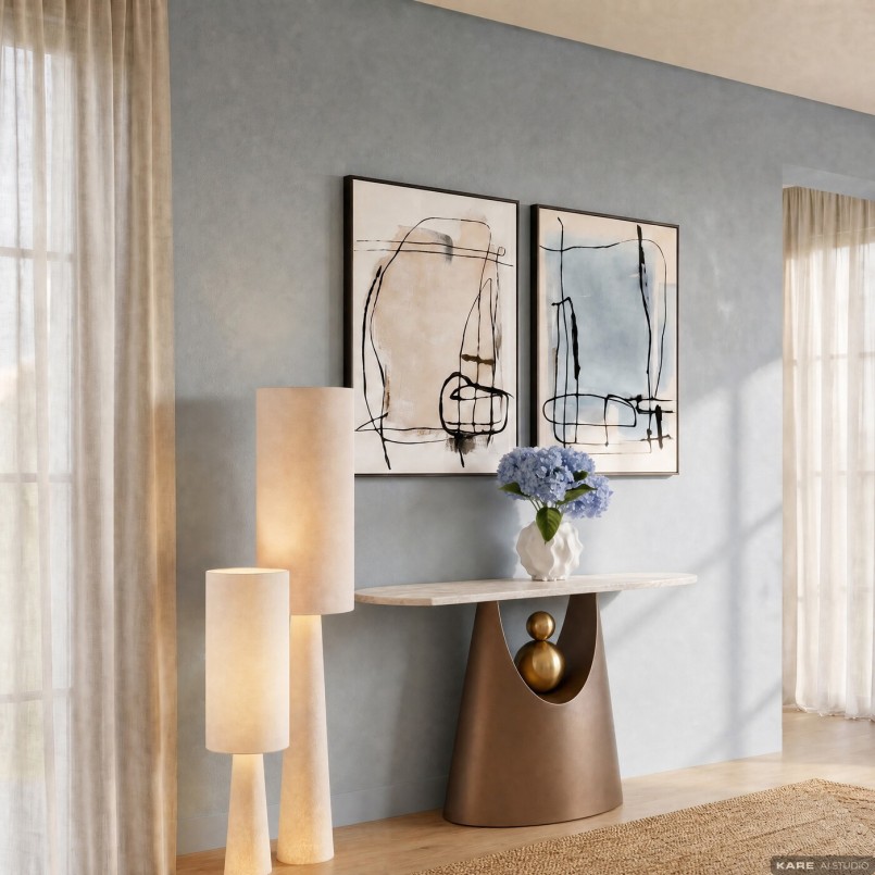 Designer Marble Console Table - Geraldo - Kare Design