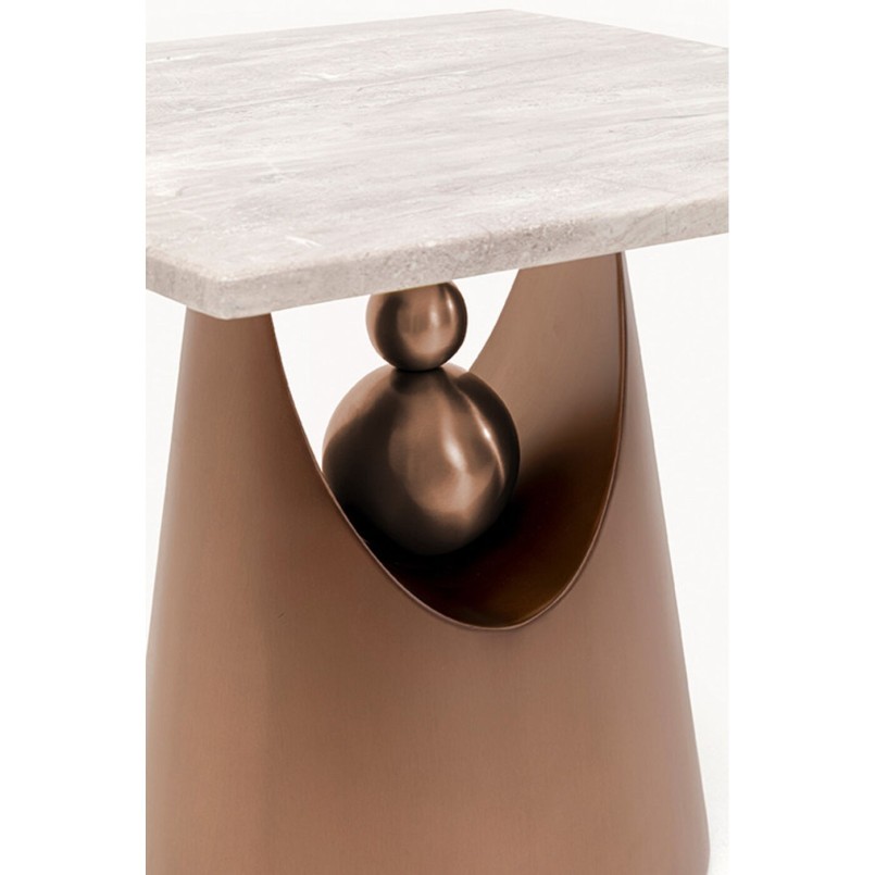 Table d'appoint design en marbre - Geraldo - Kare Design