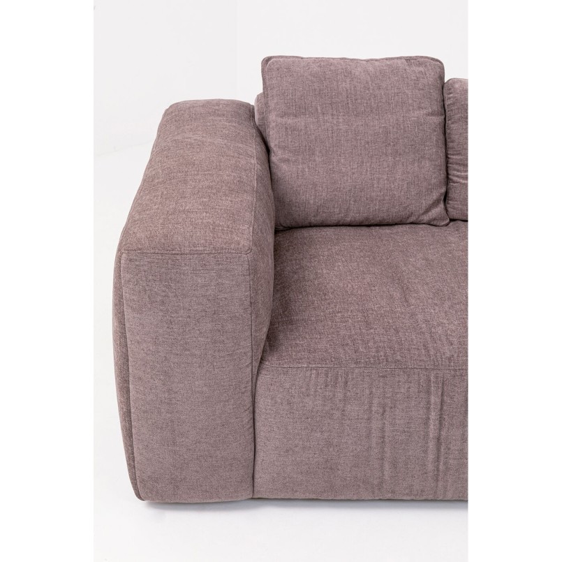 Canapé 3-places Gonzo gris marron 239cm