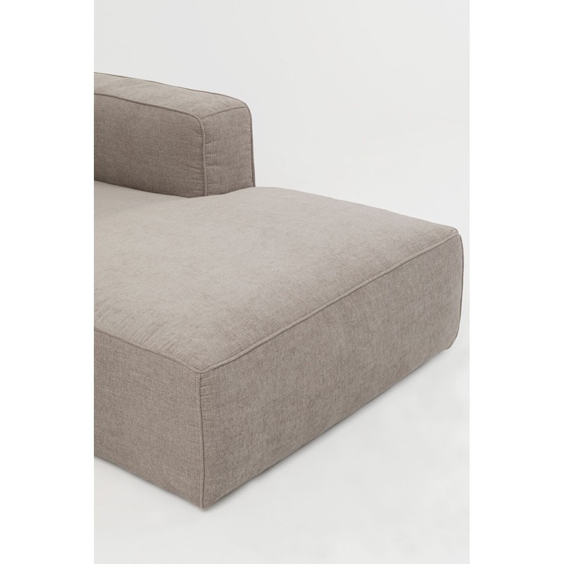 Canapé d´angle Cubo taupe droite